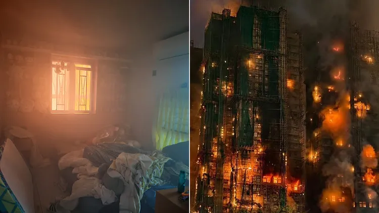 香港宏福苑大火已造成128人死亡。翻攝自X