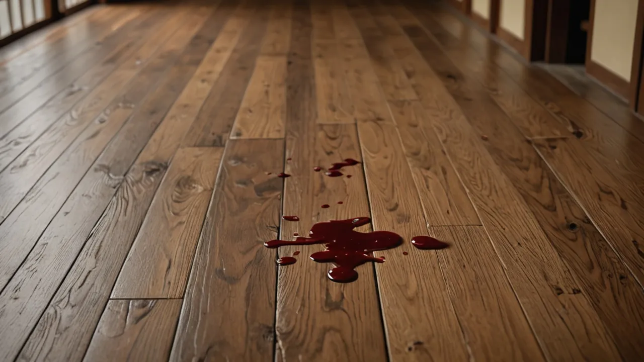 被害人丈夫持續租屋，現場仍留有血跡。AI示意圖