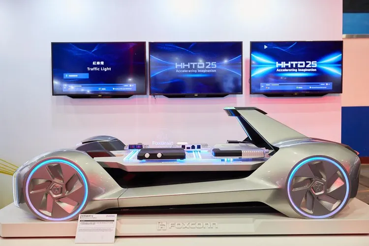 今年鸿海科技日「Smart EV」展区聚焦在电动车核心技术。取自鸿海科技日官网