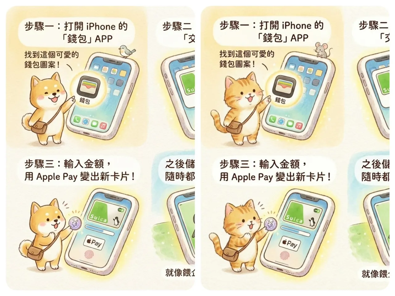 記者實測，把主角從柴犬換成貓咪，再把風格改成日式雜誌，生成速度一樣飛快。翻攝製作畫面