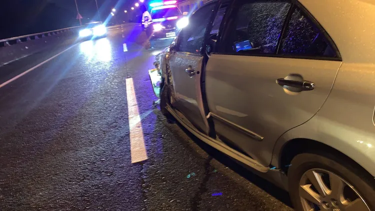 警方趕抵現場時肇事的李男已逃逸無蹤。翻攝照片