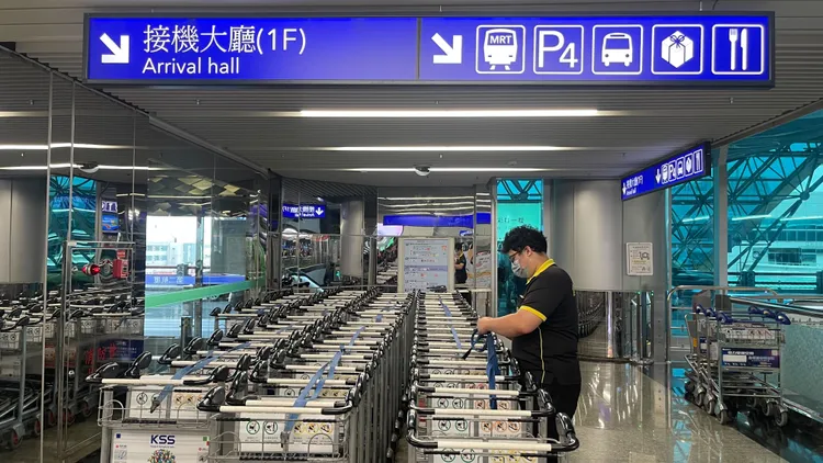 桃园机场入选全球10大干净机场。李俊毅摄