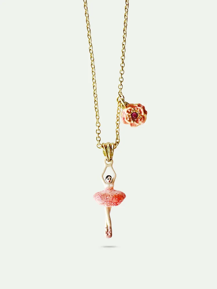 Les Néréides迷你芭蕾花樣粉項鍊，4000元。品牌提供