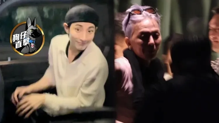 「江南太子」李洙赫（左）和GD权志龙到「橘色」庆功，开心离去。特勤中心摄