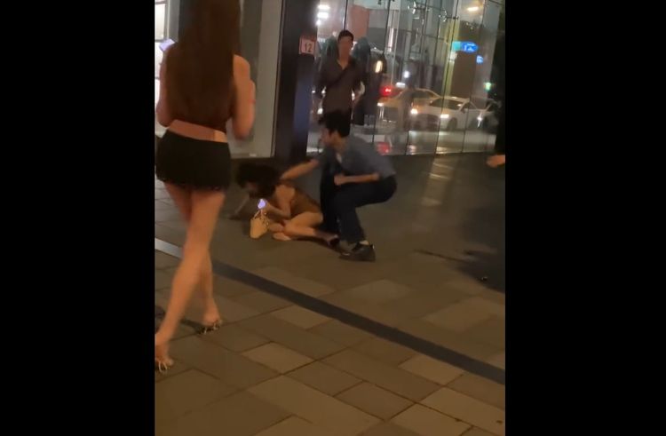 泰籍「男」不滿被說人妖 信義區格鬥盃上演!高跟鞋尻頭...台男出拳反擊