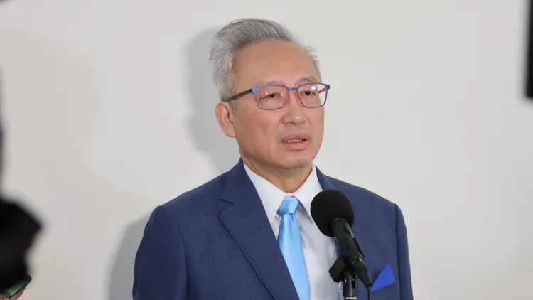 外交部次長吳志中今受訪。記者葉家瑋攝