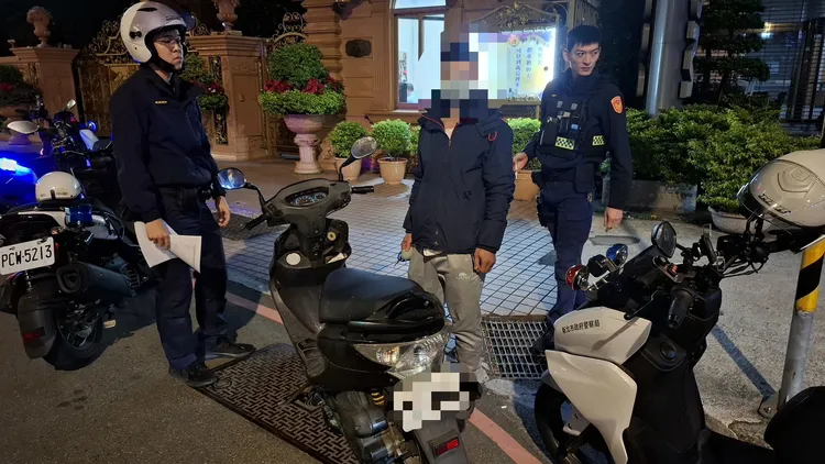 男子違規也無照，拒絕檢測也被送辦。翻攝畫面