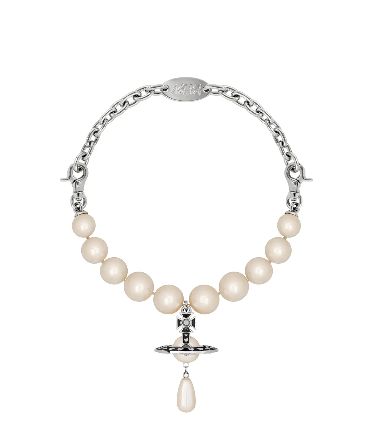 Vivienne Westwood X NANA 珍珠土星项链，2万3000元。品牌提供