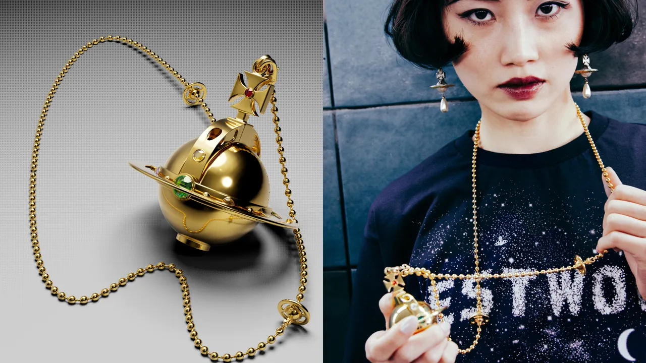 大崎娜娜的标志性配饰「土星项链打火机」为本次重点。品牌提供