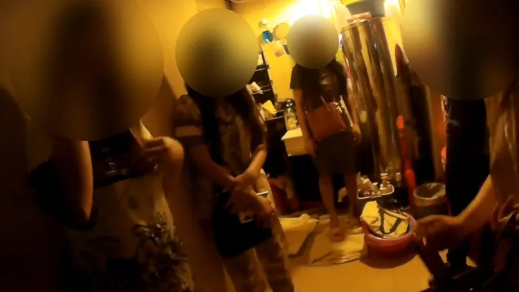 桃警破获应召站。桃园警分局提供