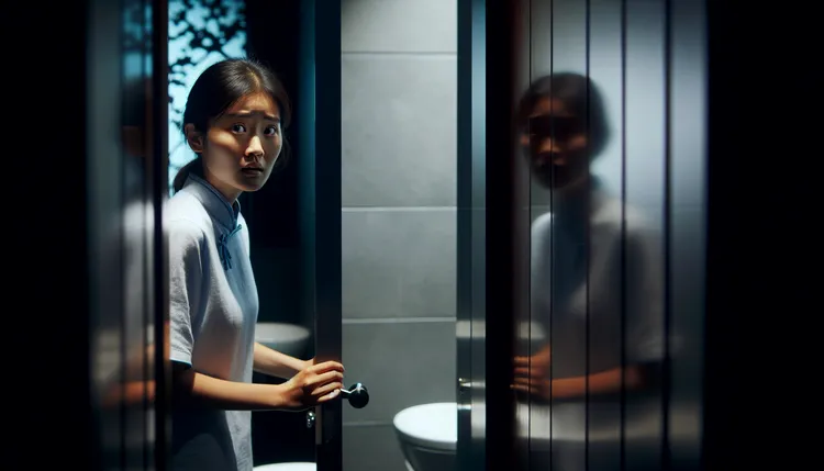 文男對人妻示愛遭拒後竟徹底翻臉，不僅瘋狂騷擾對方，還直衝住處叫囂。AI生成示意圖