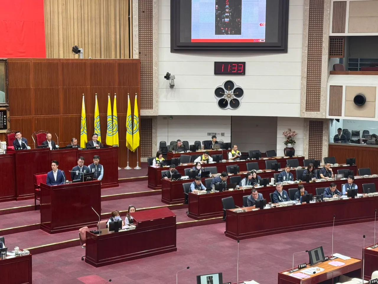 台北市議會今質詢焦點仍是輝達海外總部。張綵茜攝