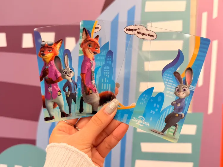 哈根達斯同步推出三款限量「動物方城市互動小卡」。陳揚盛攝