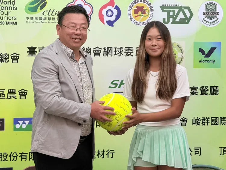 這次大會第一種子是善化高中二年級的林郁晨，目前是世界排名第51名。莊曜聰攝