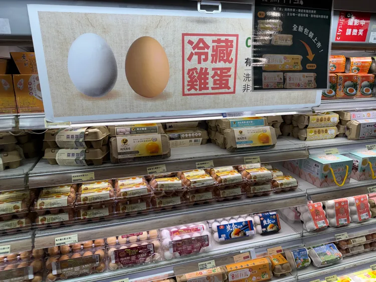 冷藏雞蛋也不一定是放牧雞。資料照