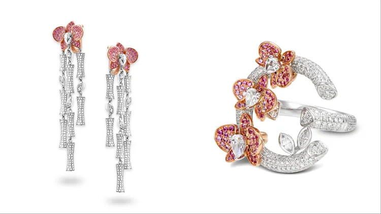 潤娥在青龍獎上佩戴的Qeelin Bamboo高級珠寶系列。品牌提供