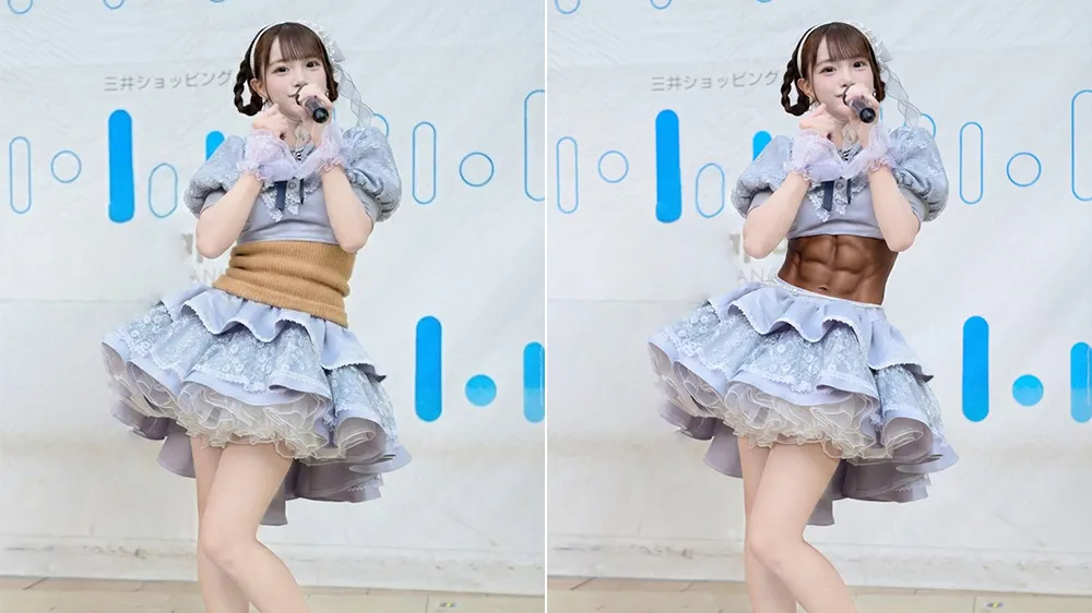 網友惡搞作品。翻攝自白須彩乃X