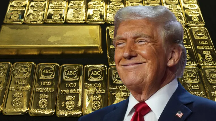 美国总统川普具有如同「点石成金」的投资功力。合成画面。美联社