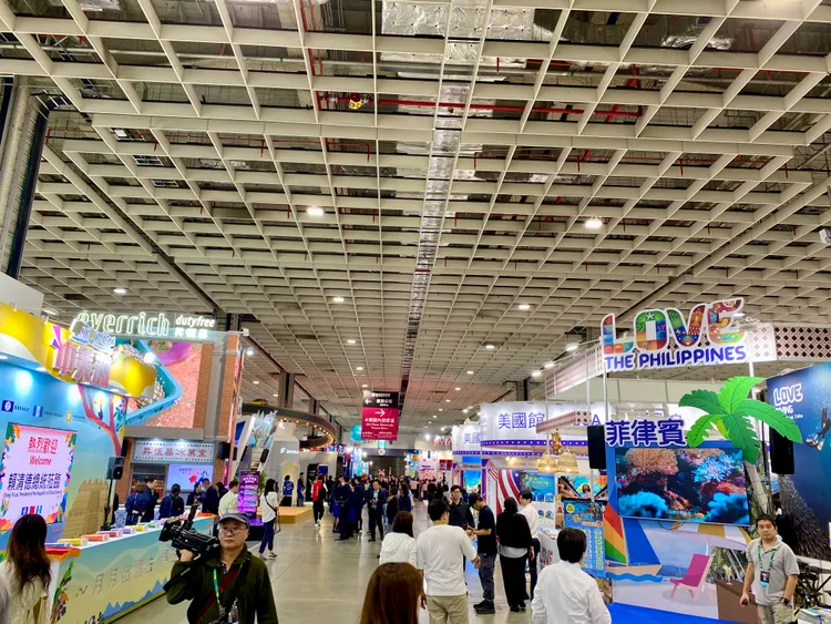 ITF台北國際旅展今（7日）至11月10日於台北南港展覽館一館開跑。莊偉祺攝