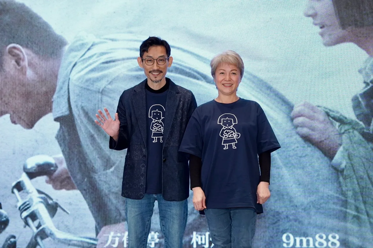 陈竹升（左）与潘丽丽。娱乐中心摄