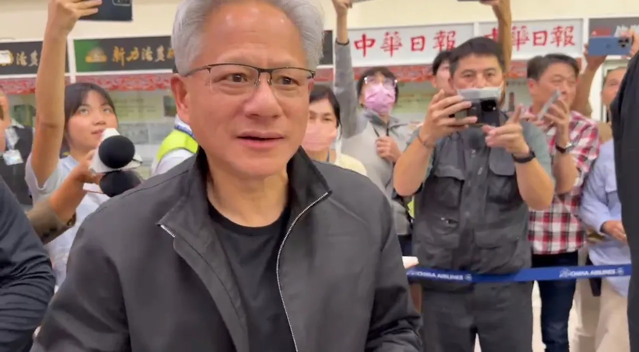 經過長途飛行，黃仁勳精神仍然非常好。讀者提供