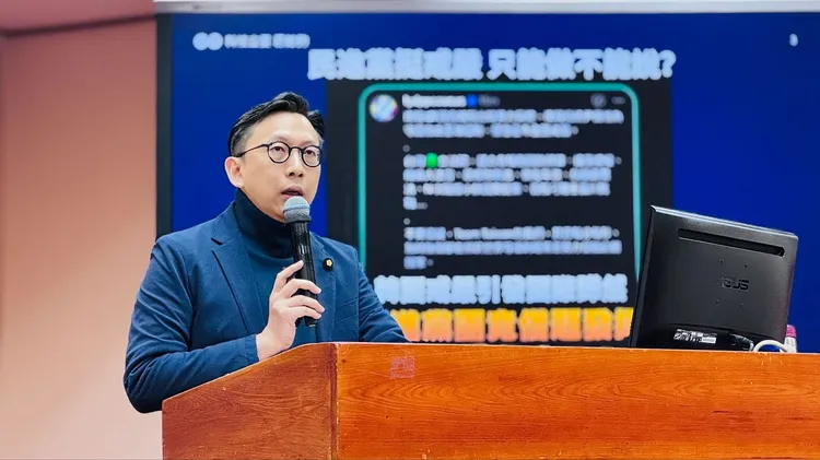 国民党立委葛如钧。翻摄自葛如钧脸书