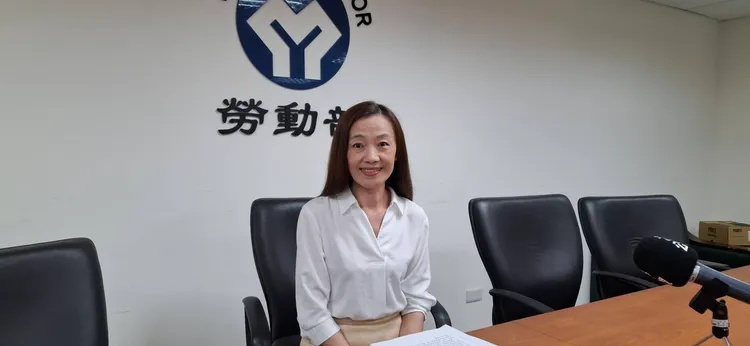 黃琦雅說無薪假人數減少主因是企業訂單回穩。勞動部提供