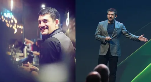 黄仁勋混血帅儿现身！弃调酒师转型科技人　开讲AI机器人有乃父之风