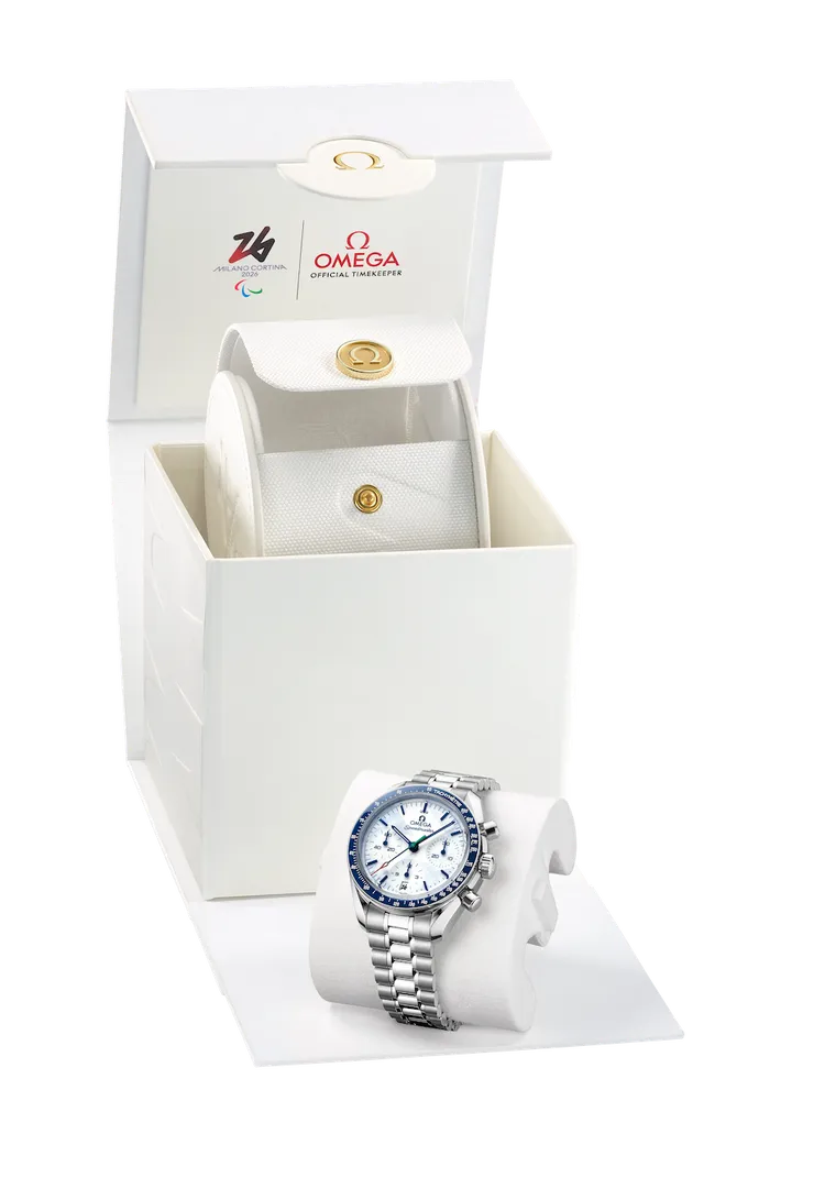 OMEGA 超霸Milano Cortina 2026 Paralympic 限定腕錶。品牌提供