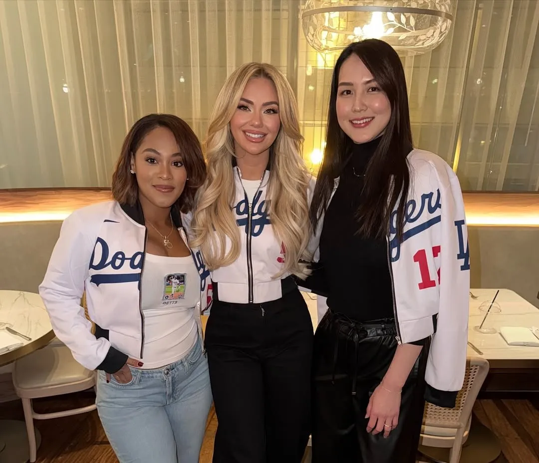 道奇「大嫂團」也很頂！「MVP連線」另一半合拍美照　身上外套好閃