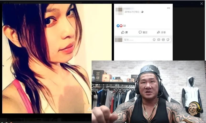 馆长曾在直播时公开妻子美照。翻摄《馆长成吉思汗》的YT频道