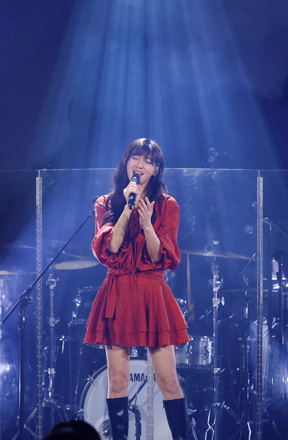 林逸欣開唱,老公全程陪伴。欣宇宙音樂提供