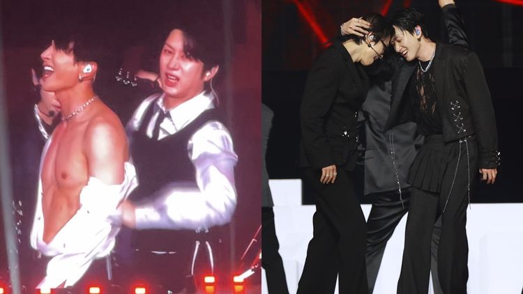 SJ大巨蛋玩瘋了!希澈扒開利特襯衫露腹肌 銀赫拉東海靠頭比拚