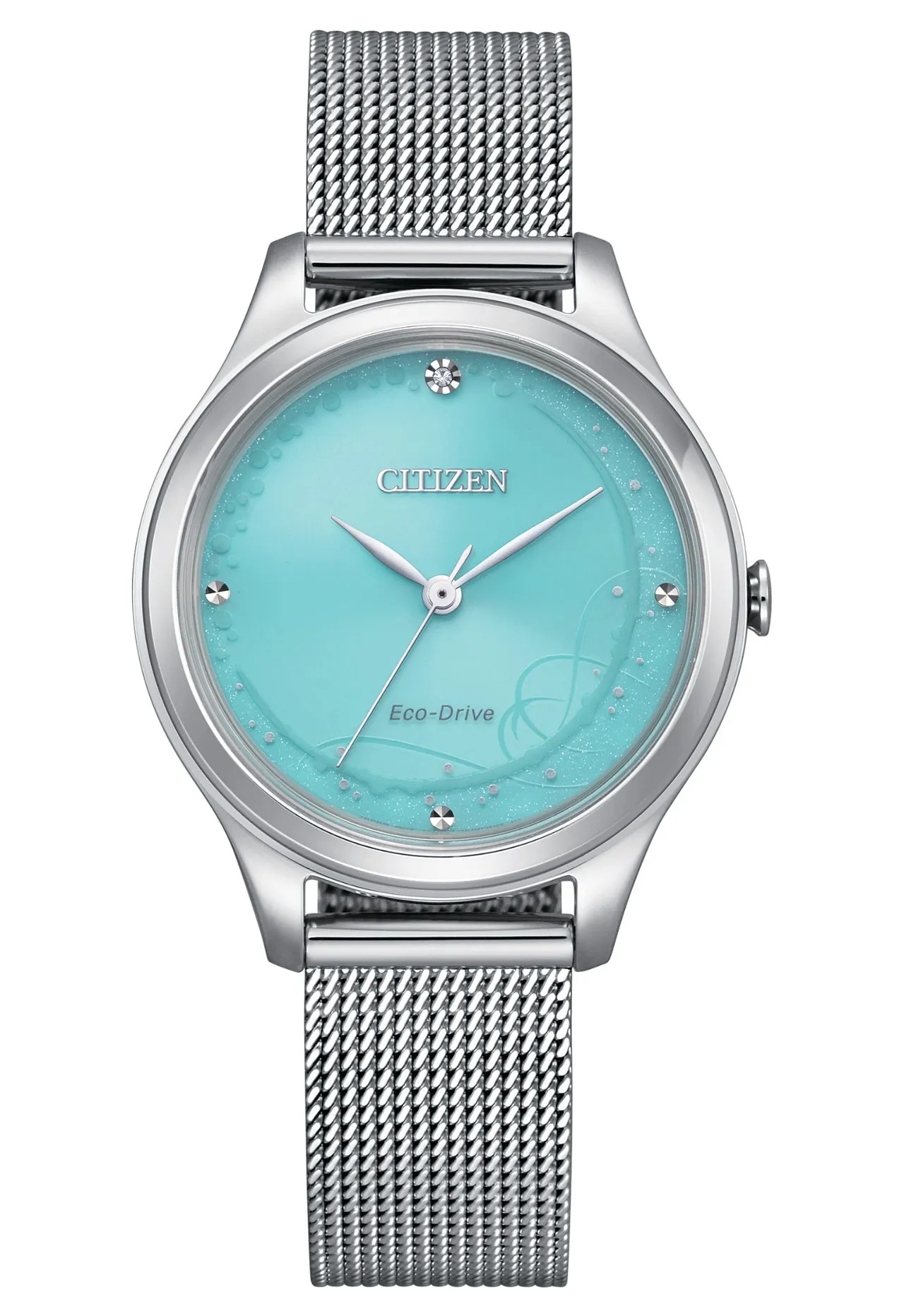 CITIZEN「Blue Glow Night」系列EM0501-89M光动能优雅三针腕表，8900元。品牌提供