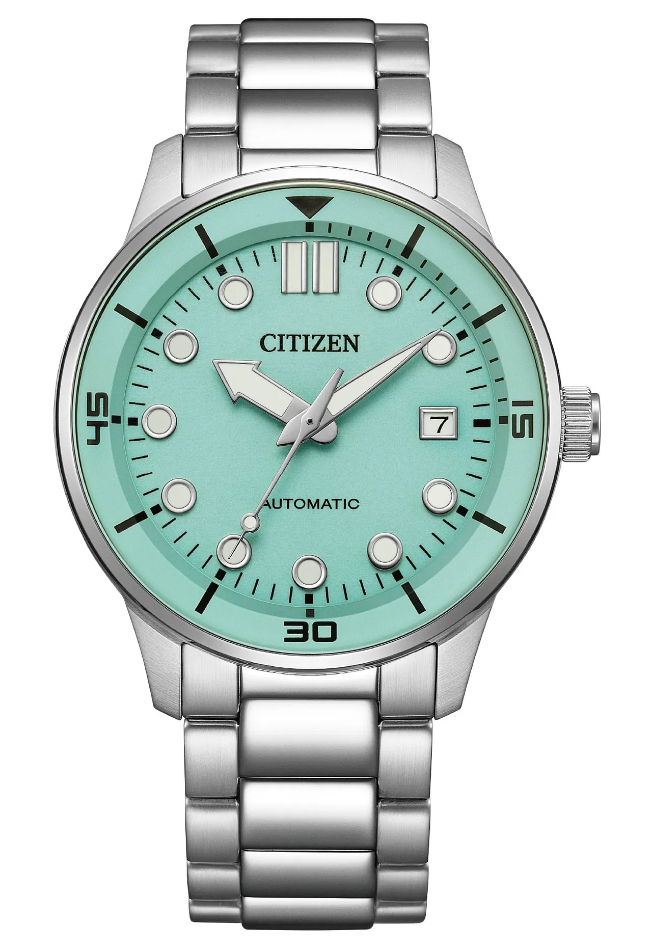 CITIZEN「Blue Glow Night」系列NJ0191-83M机械腕表，1万1900元。品牌提供