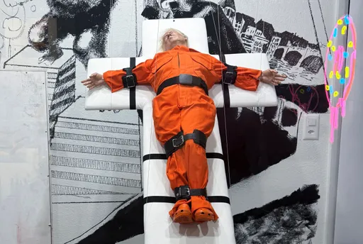 圣人？罪人？艺术家把川普钉上十字架