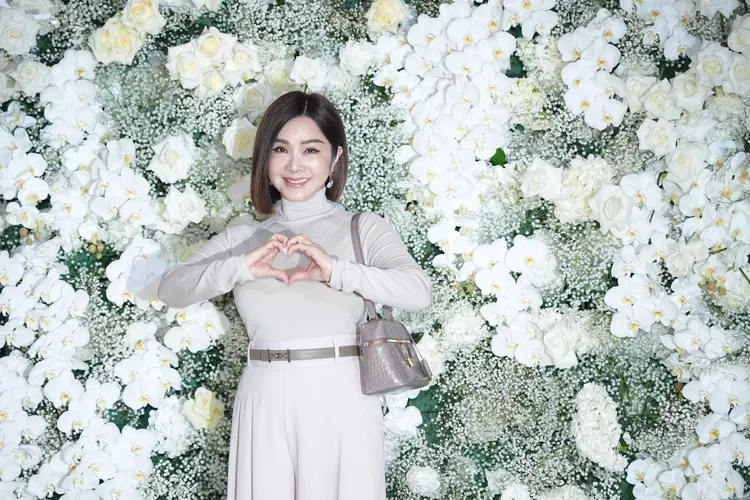 陈美凤出席邱泽、许玮宁婚宴。彭欣伟摄