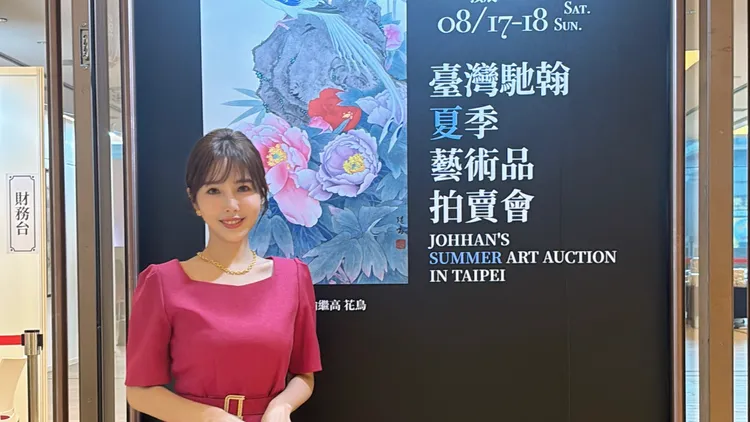 朱琦郁轉戰當拍賣官。朱琦郁提供