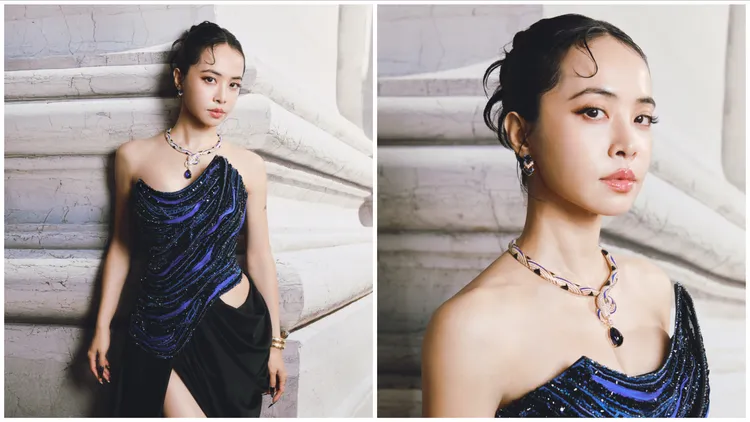 蔡依林出席宝格丽在上海举办的举办顶级珠宝暨复杂腕表展，佩戴宝格丽Serpenti顶级珠宝系列，当起「美艳蛇姬」。品牌提供
