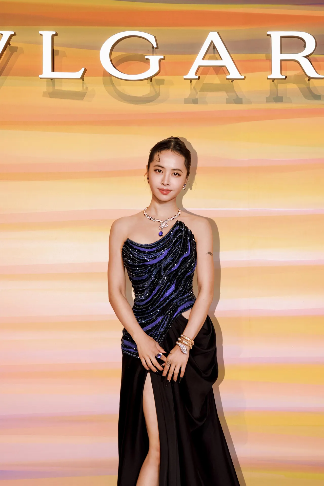 蔡依林出席宝格丽在上海举办的举办顶级珠宝暨复杂腕表展。品牌提供