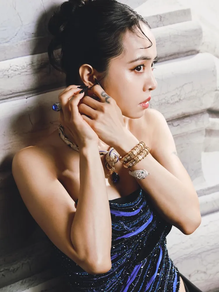 蔡依林配戴寶格麗珠寶入鏡。翻攝IG