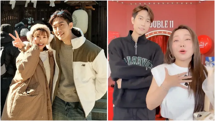 台日混血的男模范姜彦丰婚变后上《天后板妹》直播，「做1事」令陶晶莹傻眼。左翻摄《meigo.c》IG、右翻摄《天后板妹》粉专