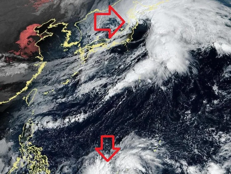 目前台湾周边正有温、热带气旋欲生成。翻摄自郑明典脸书