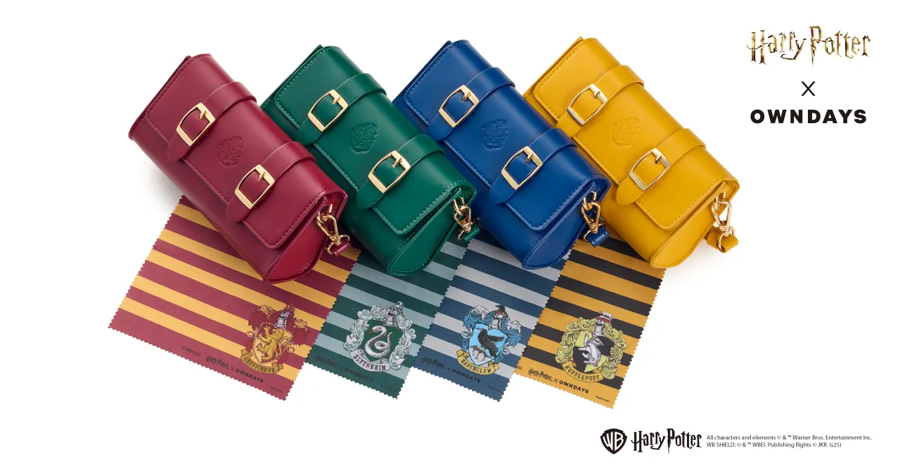 霍格華茲四大學院限定多功能收納袋。品牌提供