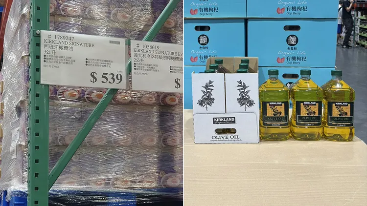 有会员发现，好市多科克兰有机特级初榨橄榄油降价了，去年3公升装1135元，竟然降到539元。会员提供