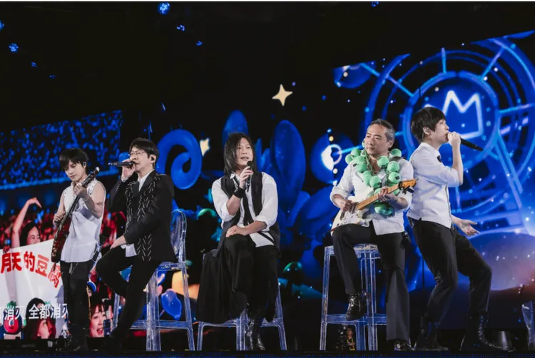 五月天与所属相信音乐捐出善款。资料照片