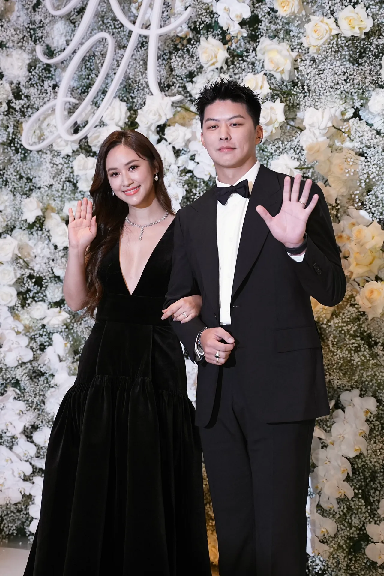 吴姗儒与老公放闪。彭欣伟摄