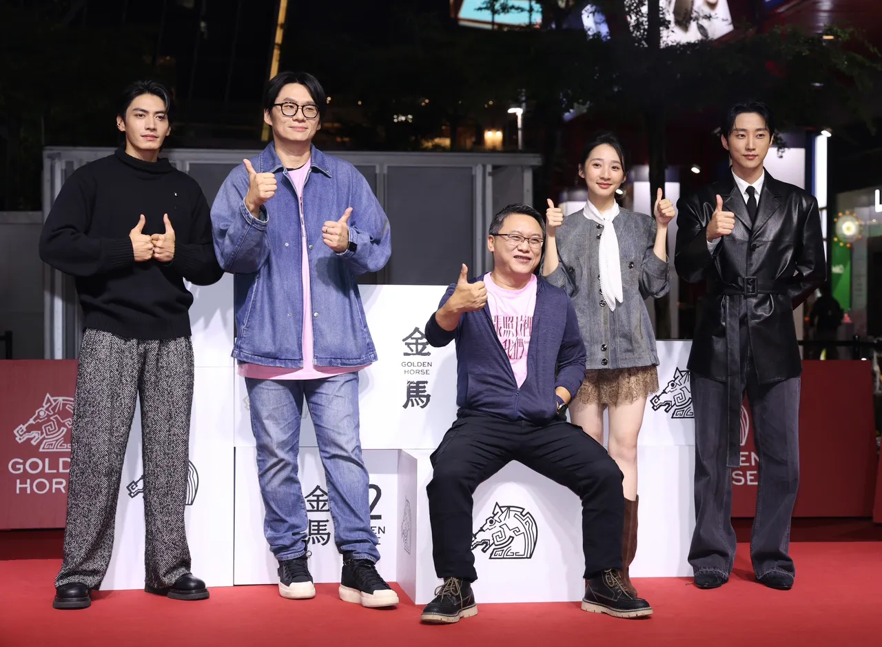 電影《那張照片裡的我們》主創團隊。莊宗達攝