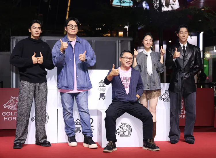 電影《那張照片裡的我們》主創團隊。莊宗達攝