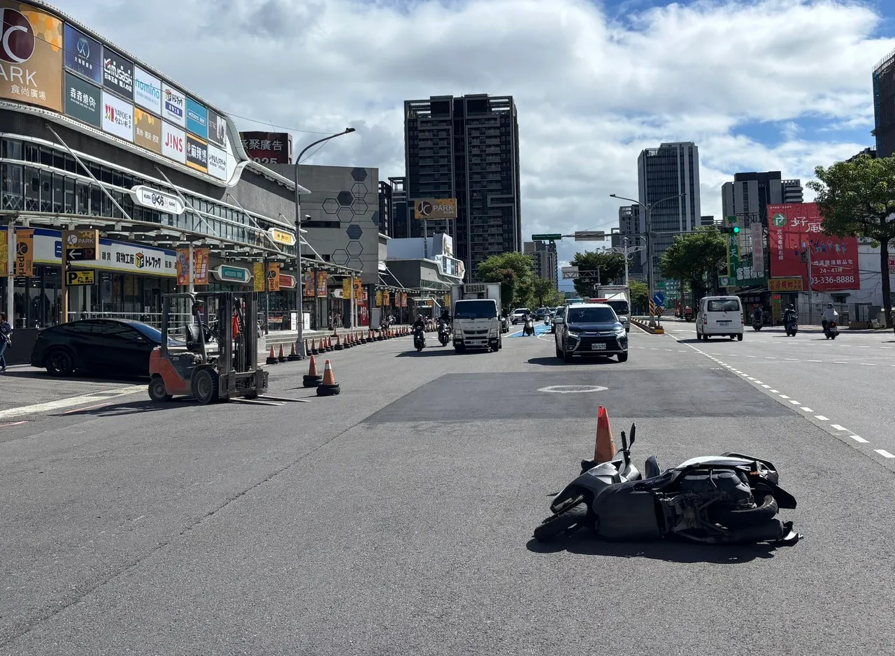 事故现场。桃园警分局提供